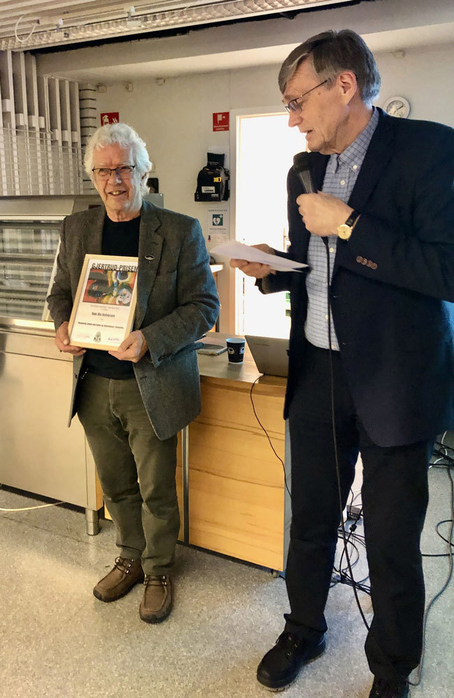 Gratulerer til Tom Halvorsen med «Gjertrudprisen» 
