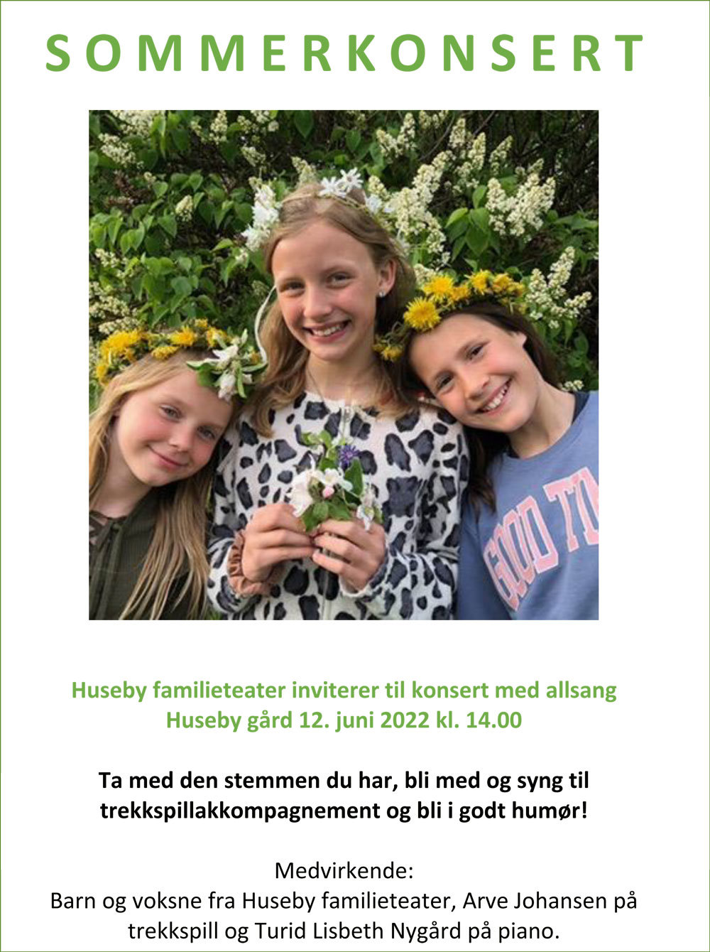 BARNAS DAG på Huseby gård søndag 12. juni 2022