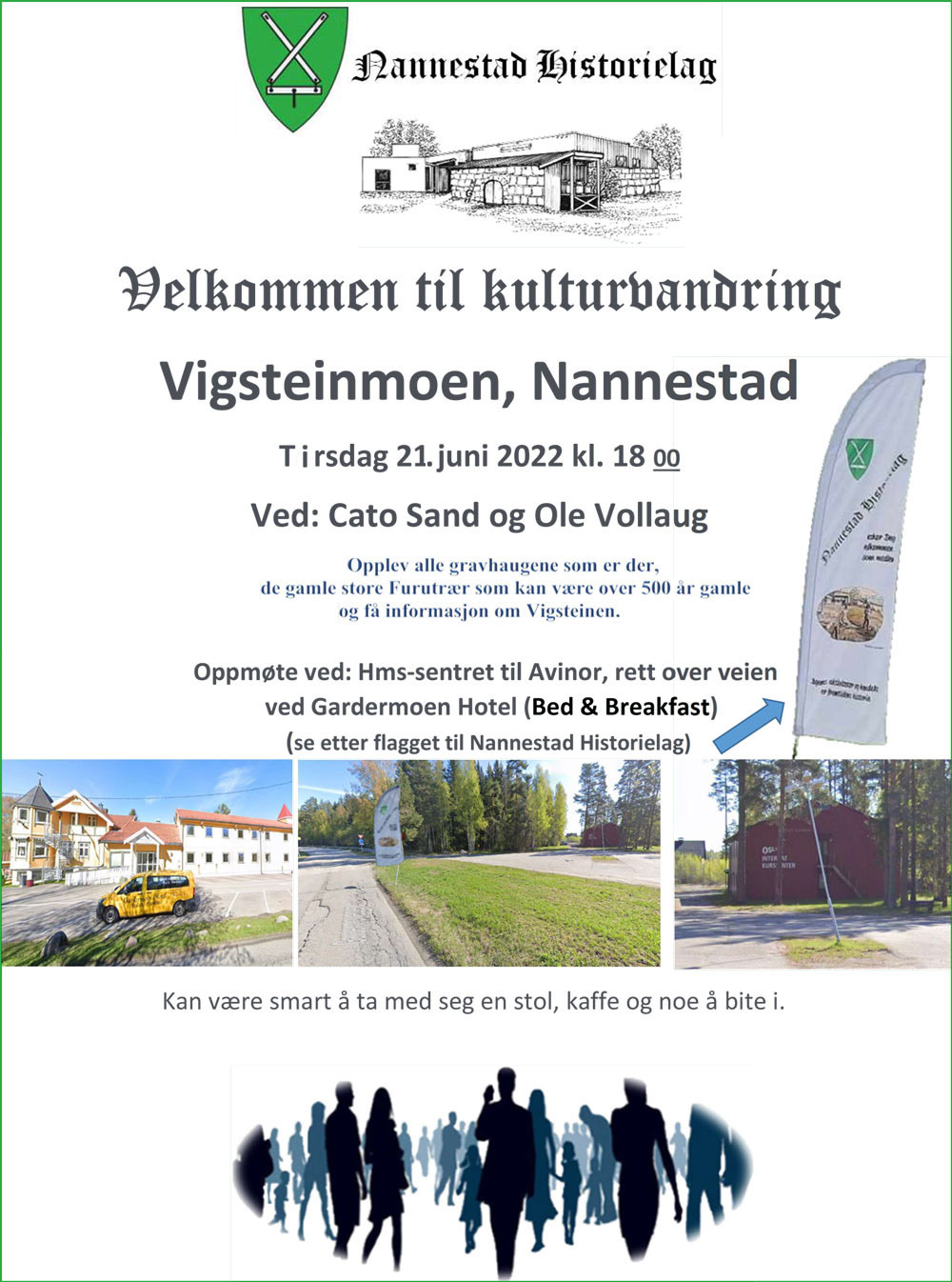 Kulturvandring på Vigsteinmoen 21. juni 2022