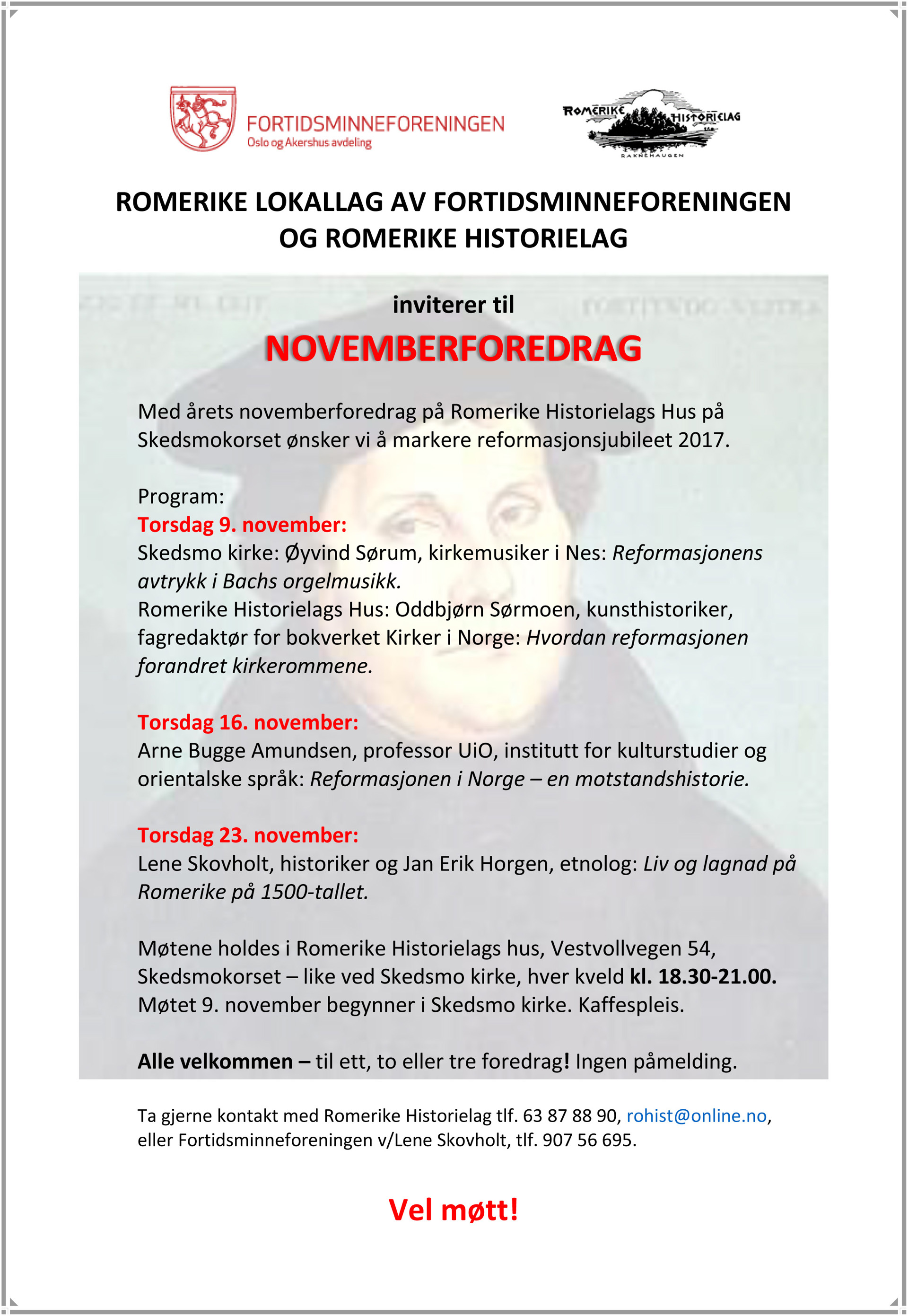 November-foredragene er avsluttet, godt besøkte 